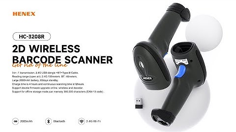 Henex HC-3208R 1D 2D Barcode Scanner Reader QR Code Handheld Wireless for Retail Supermarket