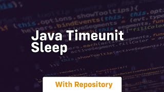 java timeunit sleep Profile