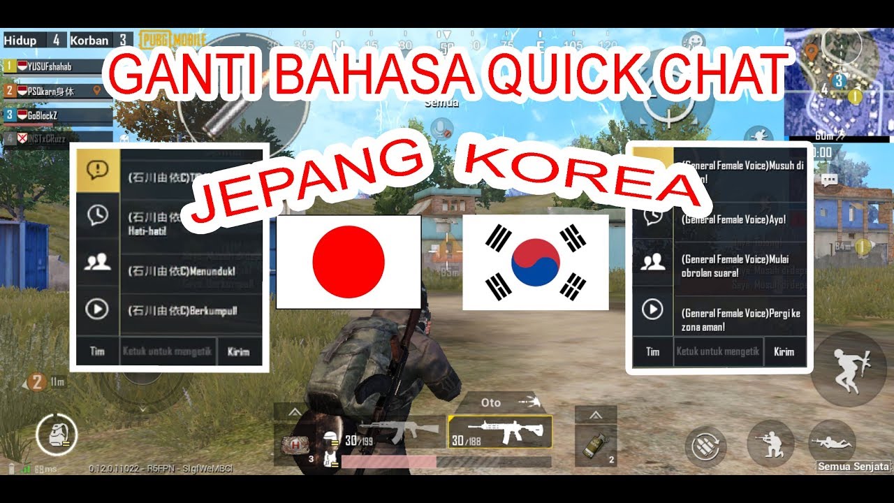 CHANGE OF LANGUAGES QUICK CHAT PUBG LATEST UPDATE 0.12.0 ANTI BANNED - 