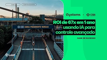 iSystems + CSN | ROI de 67x em 1 ano usando IA para controle avançado