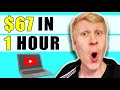 I EARNED $67 in 1 HOUR Watching Videos Online for FREE