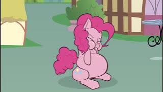 Pinkie Pie Blowing On Her Hoof Inflation