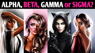 WHAT IS YOUR SECONDARY GENDER ALPHA, BETA, GAMMA, SIGMA? Aesthetic Personality Quiz1 Million Tests