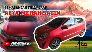 Pemasangan Merah Satin Full Ayla