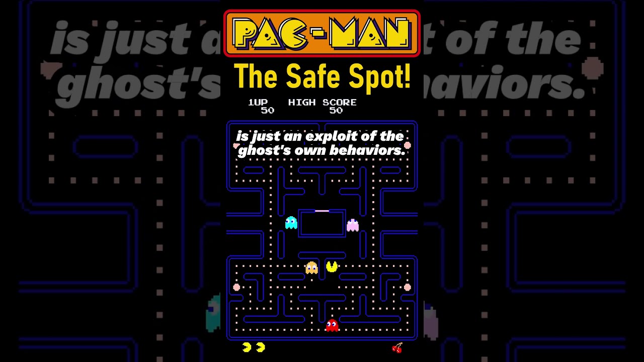 The Secret Safe Spot Where Pac Man Ghosts Can NEVER GET YOU 