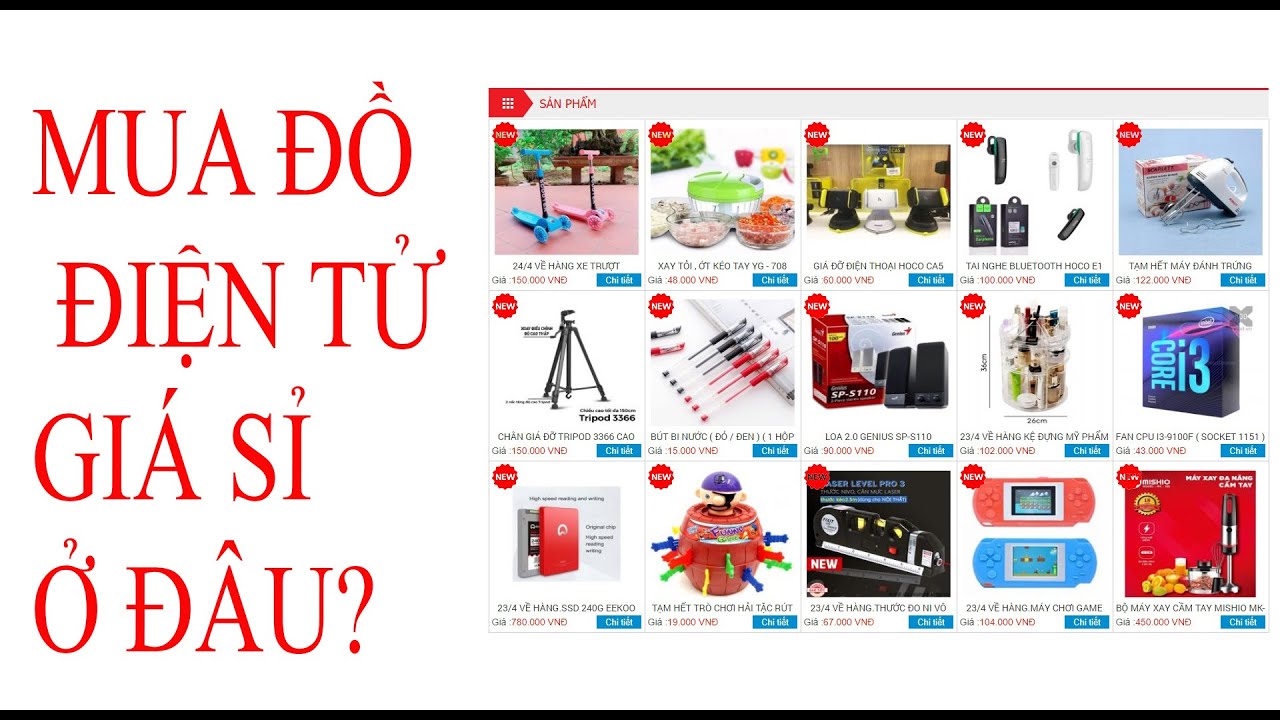 mua vớ sỉ ở đâu New MUA ĐỒ ĐIỆN TỬ GIÁ SỈ Ở ĐÂU ? - TỪ KHÓA PHATDAT