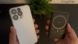 Iphone 15 Pro Max Mophie Snapjuice Pack Magsafe Wallet Charging Bank