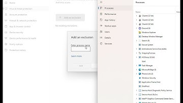 adding exceptions to windows defender