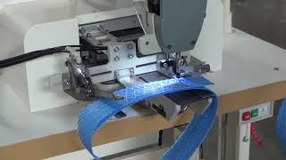 Heavy duty cylinder bed automatic pattern sewing machine for big bag handle loops