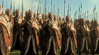 Mirkwood Elves Vs Haradrim | 18,000 Unit Lord of the Rings Cinematic battle screenshot 3