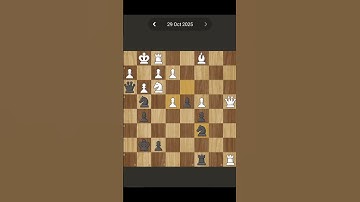 Chess.com | Daily Puzzle | 29/10/2025 #shorts #chesscom