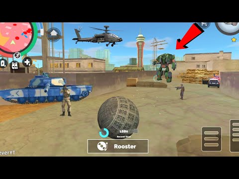 Vegas Crime Simulator (Car Ball Hit to Mi-17V5 Helicopter) Ball Enter in Base - Android Gameplay HD