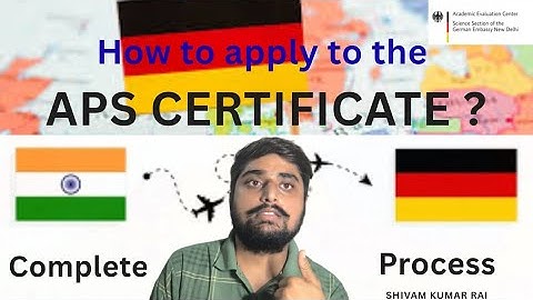 HOW TO APPLY FOR APS CERTIFICATE | COMPLETE PROCEDURE | APS CERTIFICATE FOR GERMAN STUDENT VISA 2025