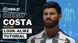 FIFA 21 DIEGO COSTA Pro Clubs Look alike Build | Atletico Mineiro Tutorial