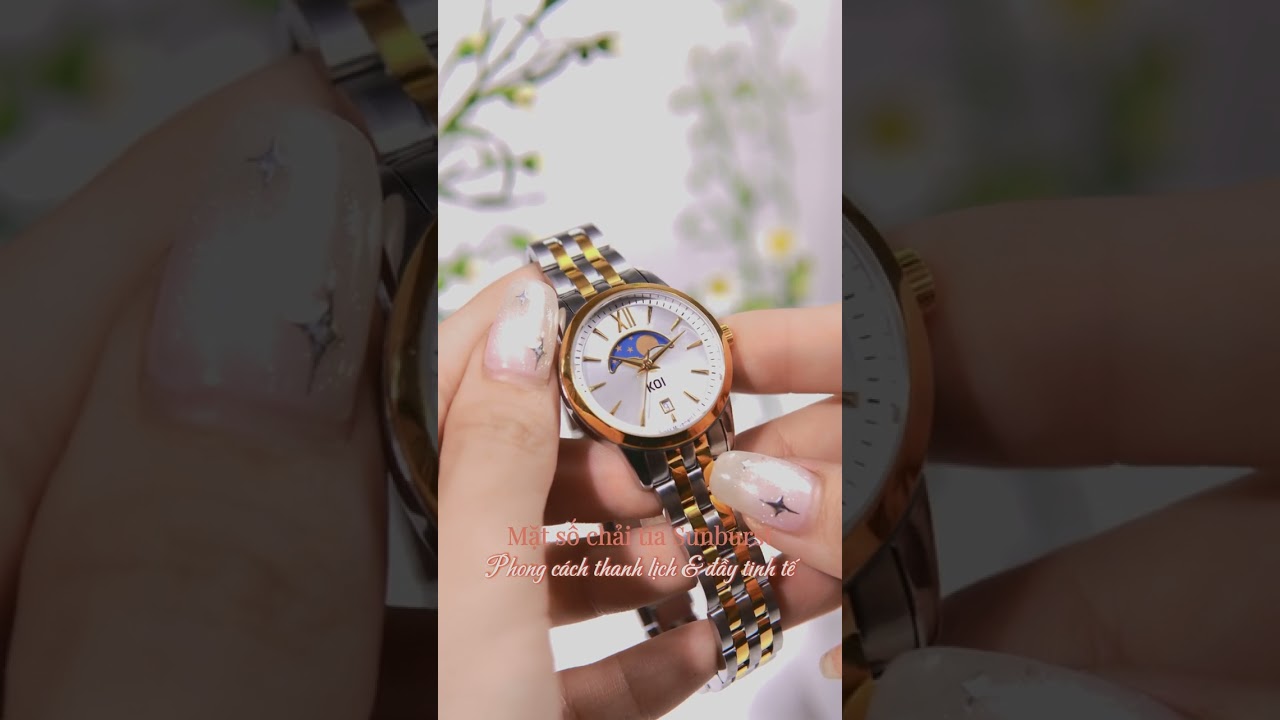 Đồng hồ nữ lịch tuần trăng KOI Moonphase K006.136.65.1.50.03.07 nữ tính và sang trọng!