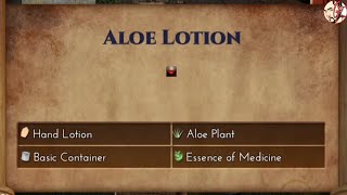 Aloe  Lotion Craft recipe for Angel Crafting! The Genesis Order