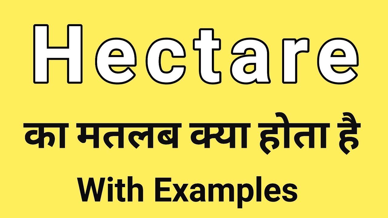 Hectare Meaning In Hindi Hectare Ka Matlab Kya Hota Hai Word Hectare Meaning In Hindi Hectare Ka Matlab Kya Hota Hai Word