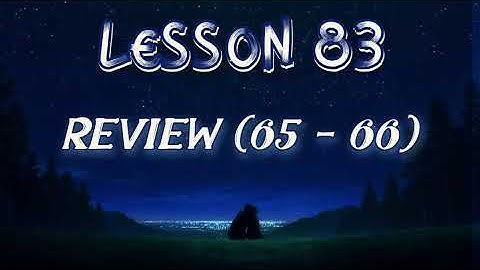 Lesson 83 | Daily Guided Meditations | A Course In Miracles Workbook for Students