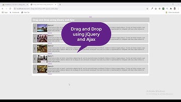 Dynamic Drag and Drop using jQuery and Ajax PHP & MySQL
