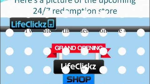 Lifeclickz First Mini Redemption and proof