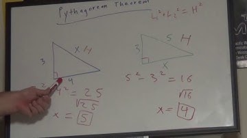 Using Pythagorean Theorem to Find Missing Sides of a Right Triangle