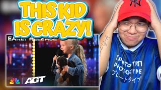 Mindblowing Stunts Shes Crazy dancer Reacts To 7yearold Eseniia Mikheeva On Agt 2023 auditions