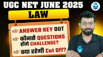UGC NET Law Answer Key 2025 | Law UGC NET June 2025 Answer Key | Vishal Sir