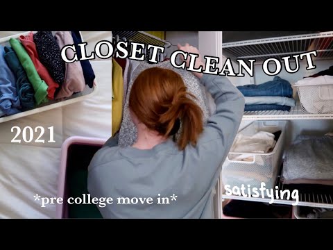 extreme closet clean out 2021 *most satisfying video you'll ever watch*