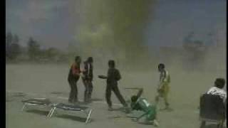 Dustdevil Formed While Playing Soccer