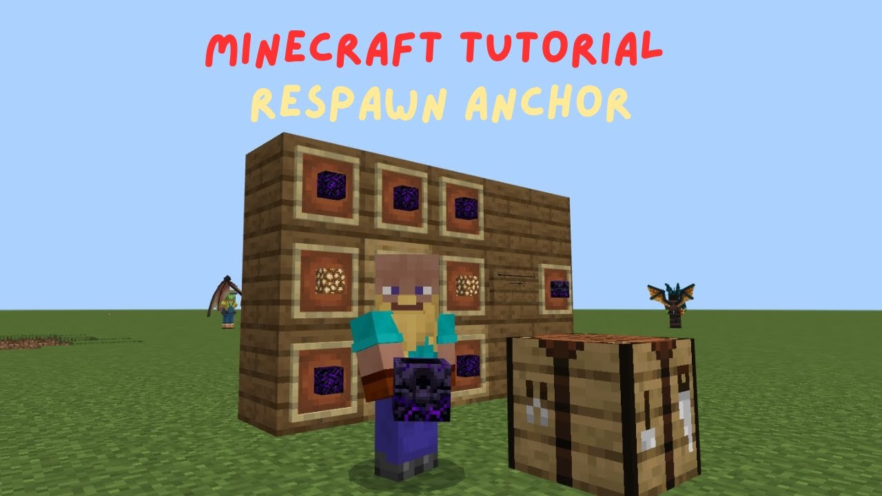 RESPAWN ANCHOR RECIPE - Minecraft Basic Tutorial - YouTube