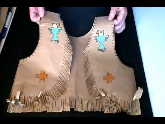 Native American Paper Vest - YouTube