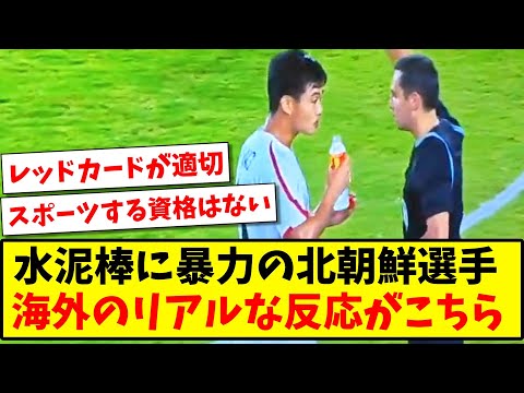 【海外でも波紋】水泥棒に暴力の北朝鮮選手、海外のリアルな反応がこちら【海外の反応】