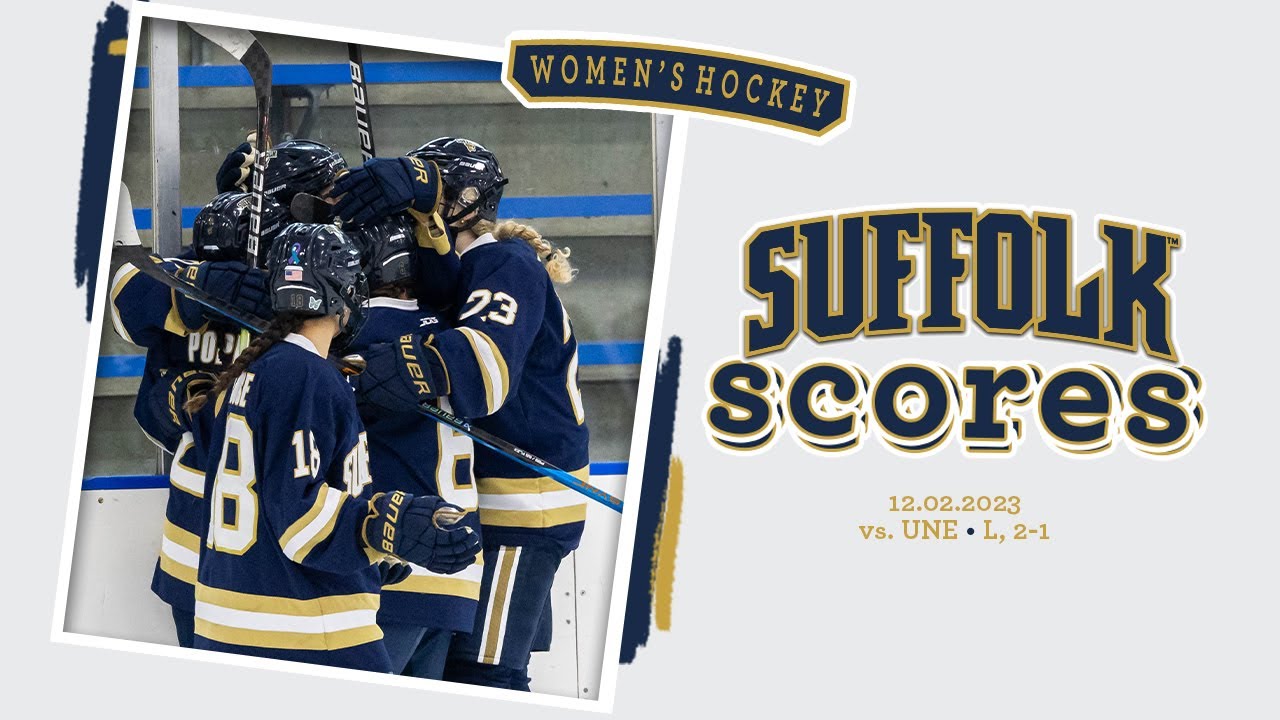 Suffolk Scores Women's Hockey vs. University of New England, Dec. 2