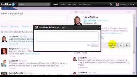 How to Send A Twitter Message (Direct Message)