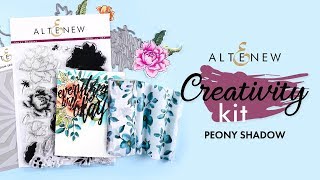 Crafting with Flowers: Altenew Peony Shadow Creativity Kit screenshot 4
