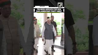 PM Modi arrives at Parliament for NDA Parliamentary Party meeting
