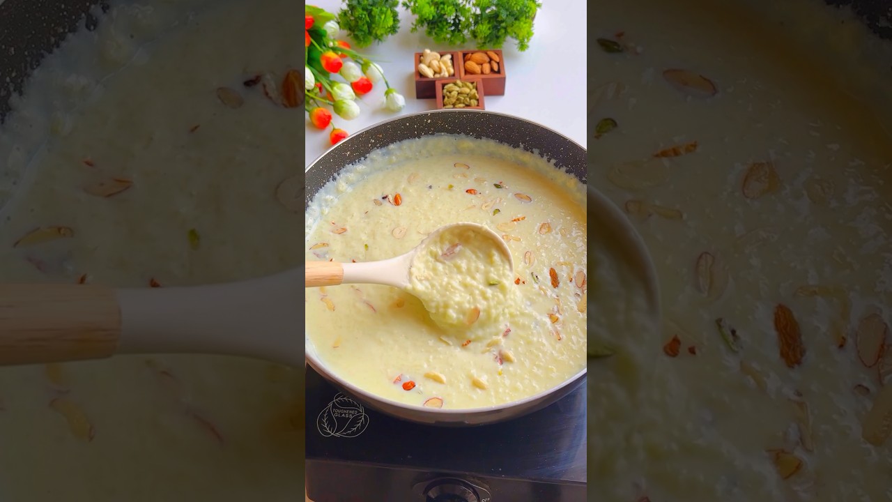 😋Rice kheer | Chawal ki kheer #ytshorts #shortsvideo #trending #recipe ##viralshorts #viralvideos