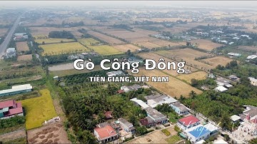 Tân Phước, Gò Đông, tỉnh Tiền Giang, miền Tây Nam Bộ Việt Nam |4k Flycam