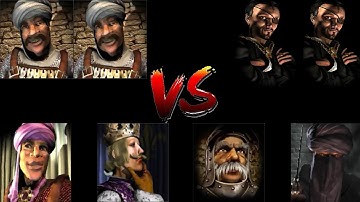 2 SULTANS VS 2 SNAKES VS EMIR VS PHILIPP VS MARSHALL VS CALIPH | Stronghold Crusader Ai Battle