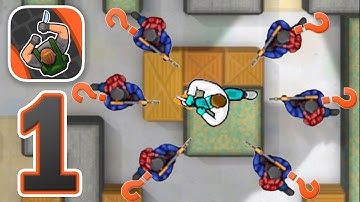 HUNTER ASSASSIN - Walkthrough Gameplay Part 1 - LEVELS 1-19 (iOS Android)