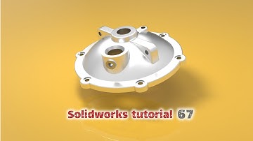 SolidWorks Beginner Tutorial 67| Easy 3D Modeling Practice
