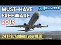 X-Plane 11 | MUST-HAVE Freeware 2019/2020 | 24 Addons that YOU NEED!