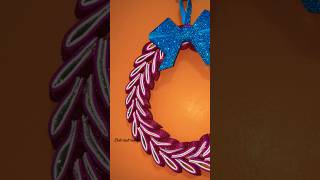 DIY Christmas Hanging Decor diy christmas decoration shorts youtubeshorts crafts papercraft