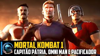 Capitão Pátria, Pacificador e Omni Man serão personagens de Mortal Kombat 1