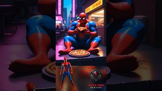 Superheroes🦸 Eating Pizza🍕 #shorts #youtubeshorts #shortvideo #viral #trending #spiderman #cartoon