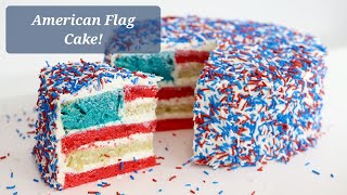 American Flag Cake | 4th of July DIY Dessert!