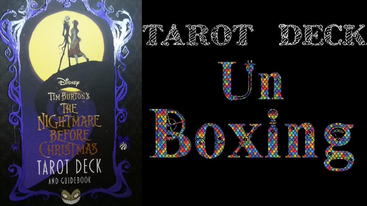 Tim Burton's The Nightmare Before Christmas Tarot Deck UNBOXING!!!