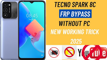 Tecno Spark 8c KG5K frp bypass without computer KG5k Google Account Bypass without PC 2025 Method