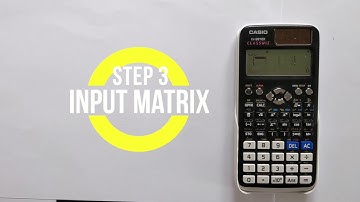 How to Find Determinant of A Matrix Using a Casio fx-991EX (Or fx-570EX) CLASSWIZ