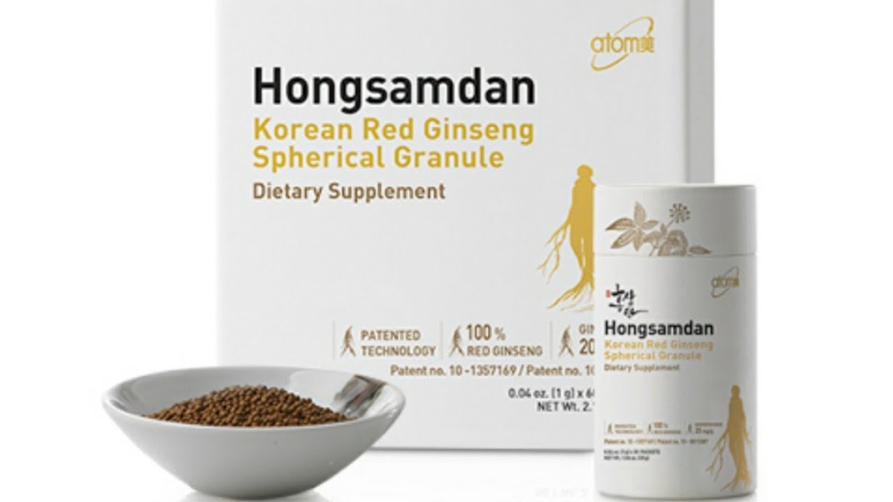 Atomy Hongsamdan Korean Red Ginseng Spherical Granule - YouTube